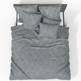 Handgefertigter luxuriöser Deluxe Satin Baumwoll Bettbezug | Stockholm