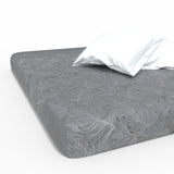 Handgefertigtes luxuriöses Deluxe Satin Baumwoll Spannbettlaken | Stockholm