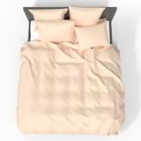 Handmade Luxurious Premium Satin Cotton Bedding Set | Ecru