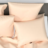 Handmade Luxurious Premium Satin Cotton Bedding Set | Ecru
