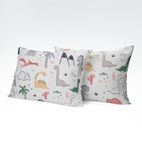 Handmade cotton pillowcase | Dino Land
