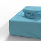 Handmade Cotton Fitted Sheet | Blue Topaz