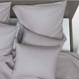 Handmade Luxurious Premium Satin Cotton Pillowcase | Opal Gray
