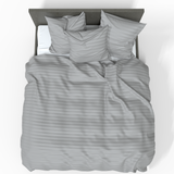 Luxuriöser Premium gestreifter Satin 100% Baumwollstoff | Drizzle