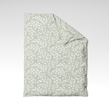 Handgefertigter Baumwoll-Bettdeckenbezug | Olive Whisper