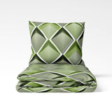 Handgefertigtes Baumwoll-Bettwäsche-Set | Emerald Pulse