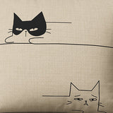 Handmade cotton pillowcase | Kitty