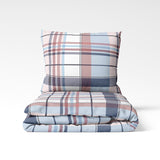 Handgefertigtes Baumwoll-Bettwäsche-Set | Blush Tartan