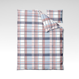 Handgefertigtes Baumwoll-Bettwäsche-Set | Blush Tartan