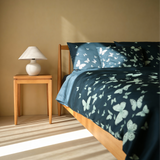 Handgefertigtes luxuriöses Deluxe Satin Baumwoll Bettwäsche Set | Vienna