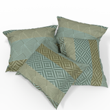 Handgefertigter luxuriöser Deluxe Satin Baumwoll Kissenbezug | Tbilisi