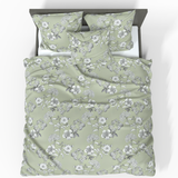 Handgefertigtes luxuriöses Deluxe Satin Baumwoll Bettwäsche Set | Geneva