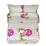 Roku darīts kokvilnas gultas veļas komplekts | Giraffe