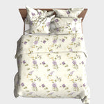 Sewn cotton duvet cover | Petal - Sewn