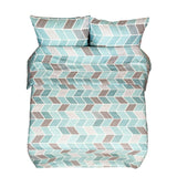 Sewn cotton duvet cover | Tiles - Sewn