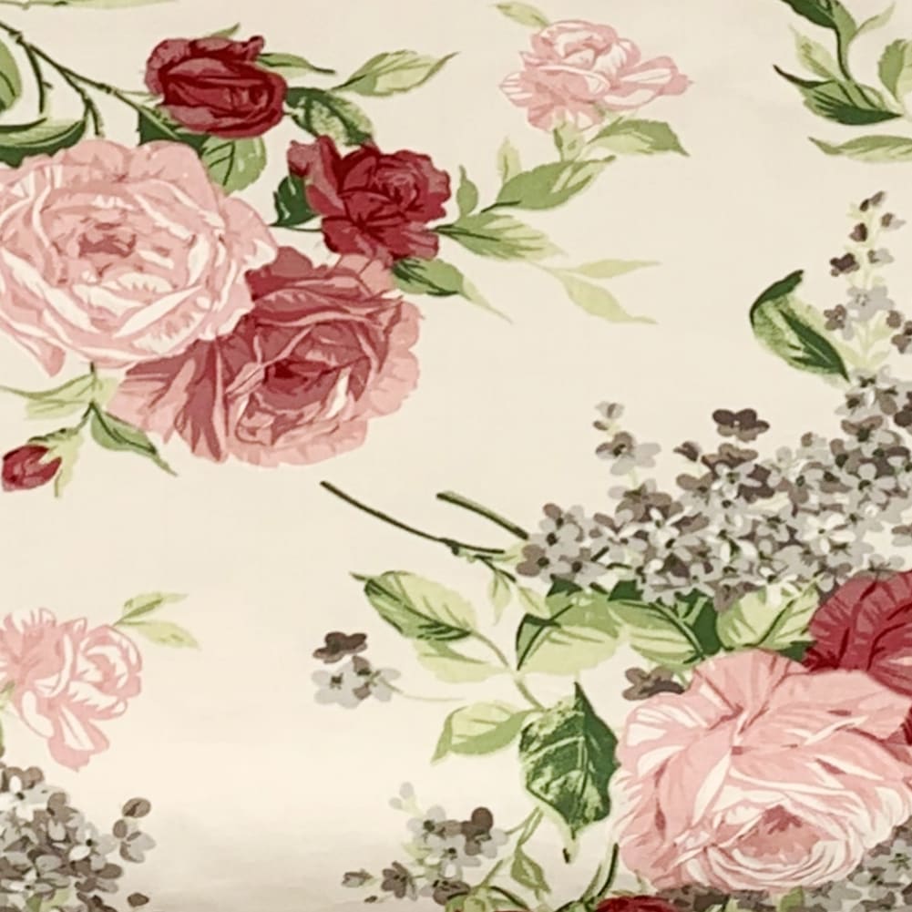 Siuvamas drobinis patalynės komplektas | Rose - Siuvamas