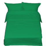 Sewn cotton duvet cover | Kelly green -