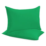 Sewn cotton pillowcase | Kelly green -